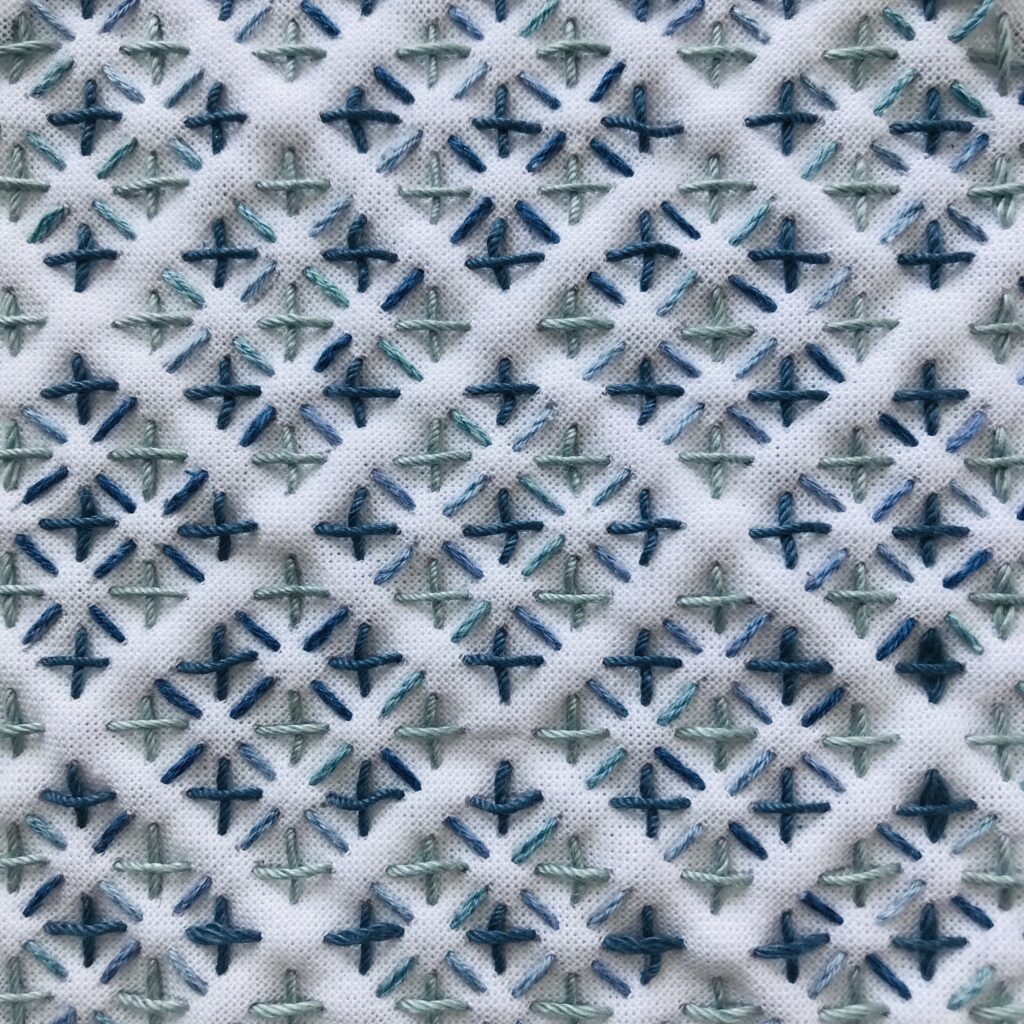 変わり米さしの刺し子画像