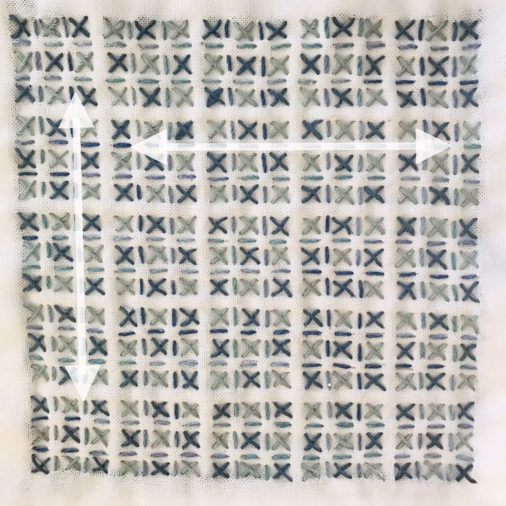 変わり米刺しの刺し方画像