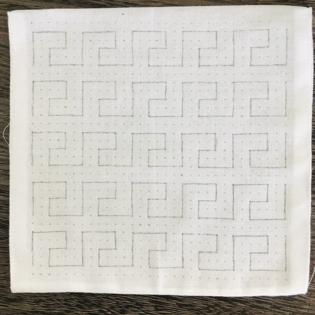 うず万字の下書き画像