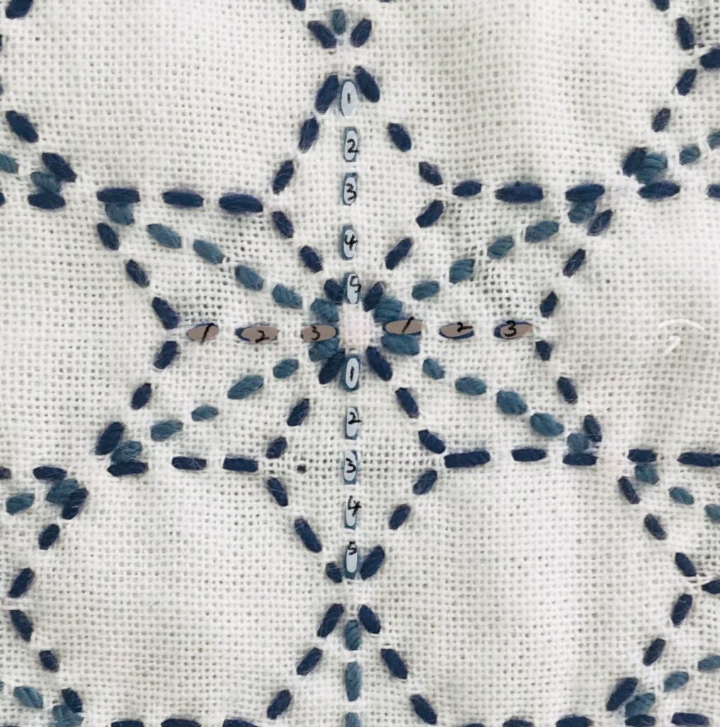 刺し子をきれいに刺すコツ画像