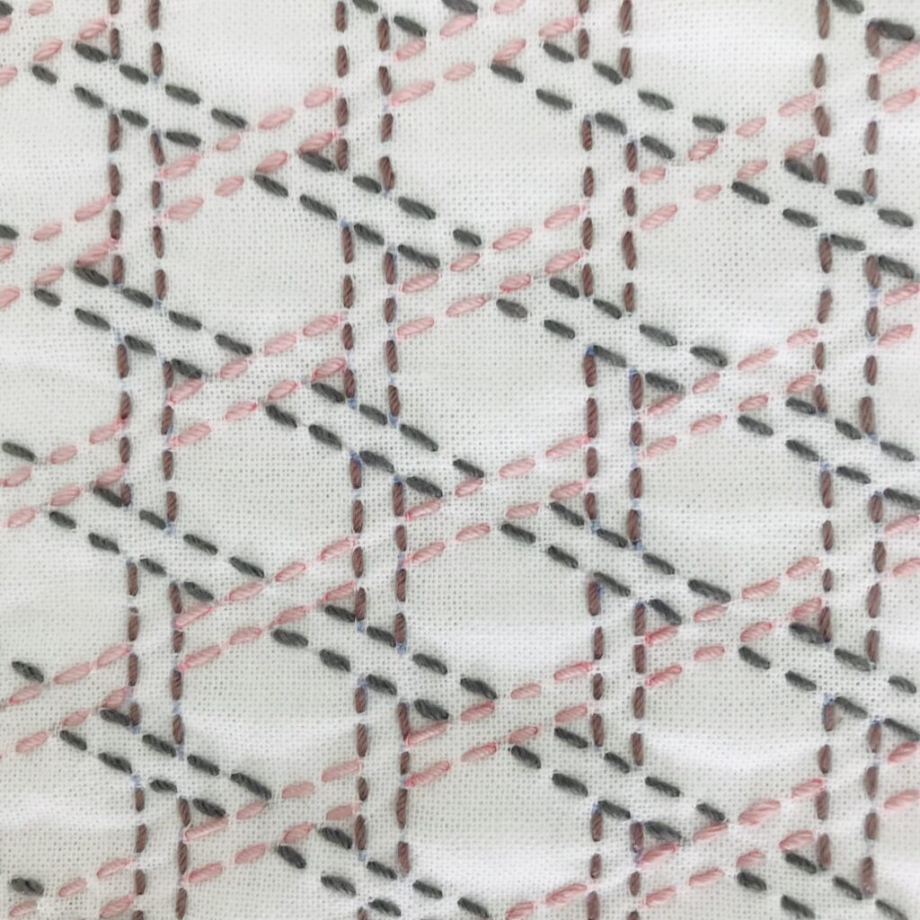 二重かごめの刺し子画像