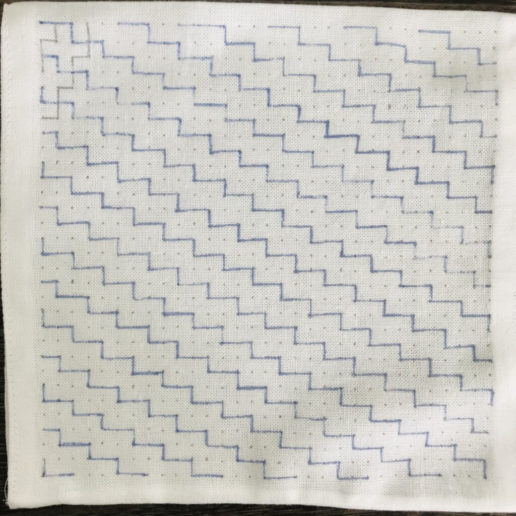 一目十字つなぎの書き方画像