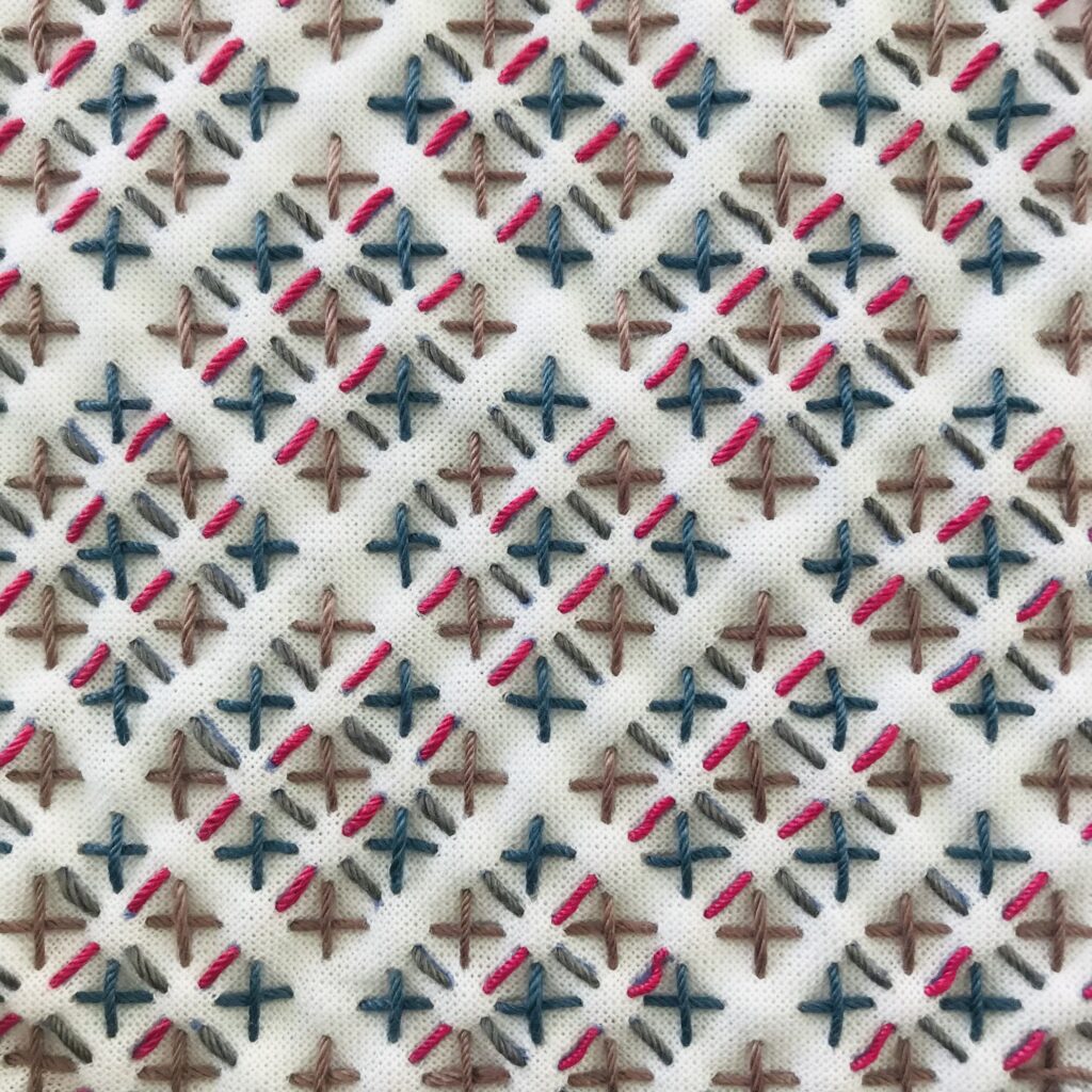 変わり米刺しの刺し子画像