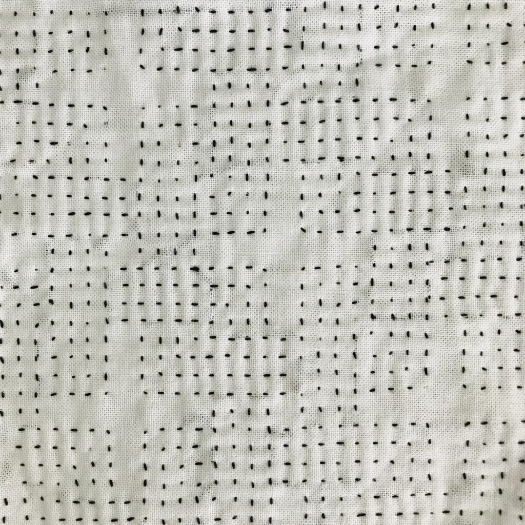 四角つなぎの格子模様の裏側画像