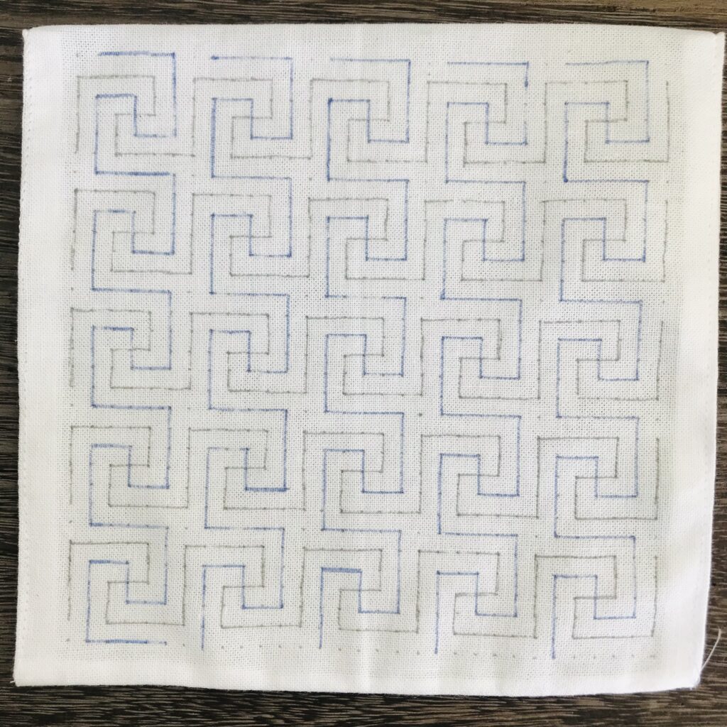 うず万字の下書き画像