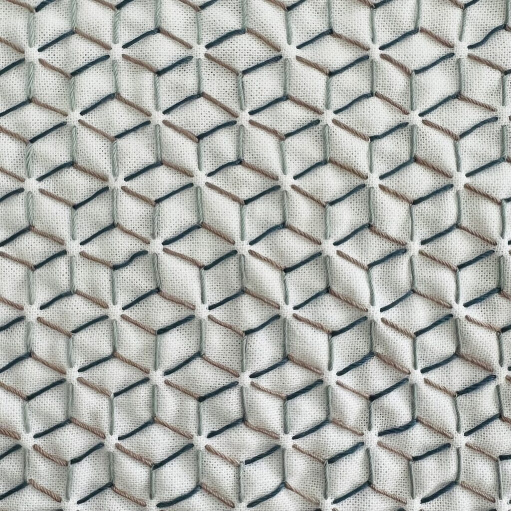 六菱の刺し子画像