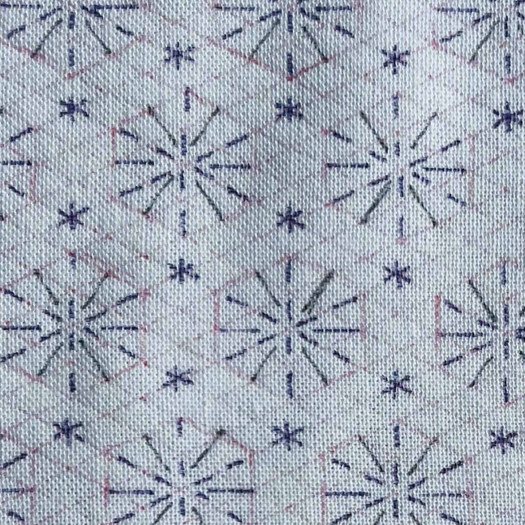 刺し子の花火下書き拡大画像