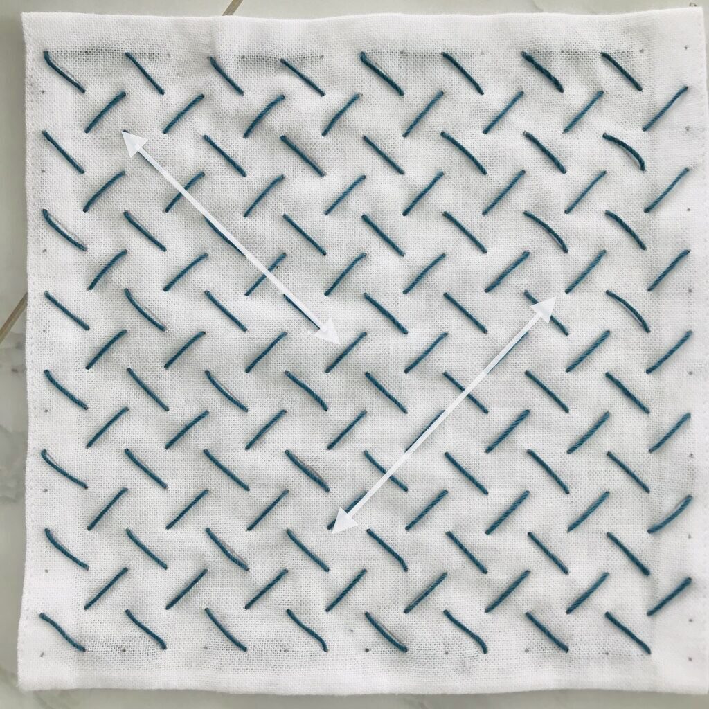 ローズマリーアレンジの刺し方画像