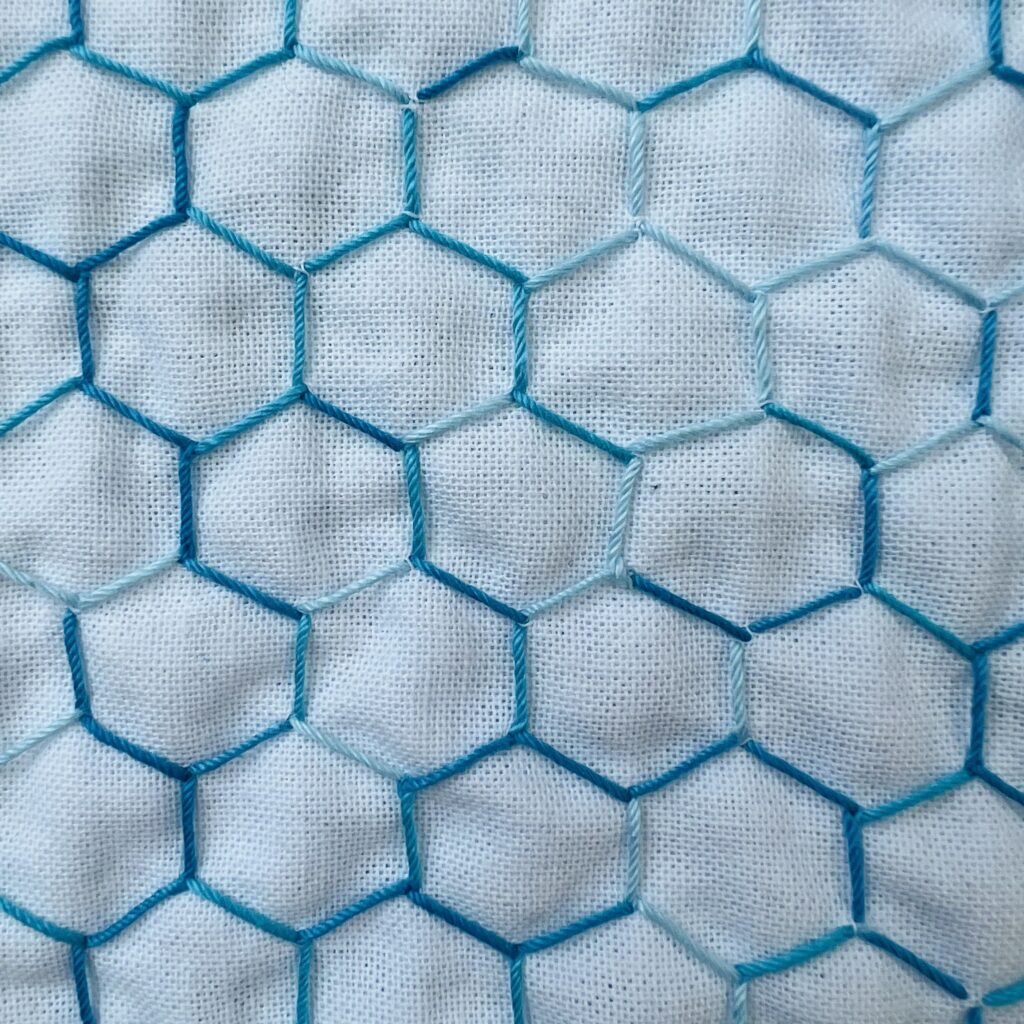 パンドラの箱の刺し子裏側画像