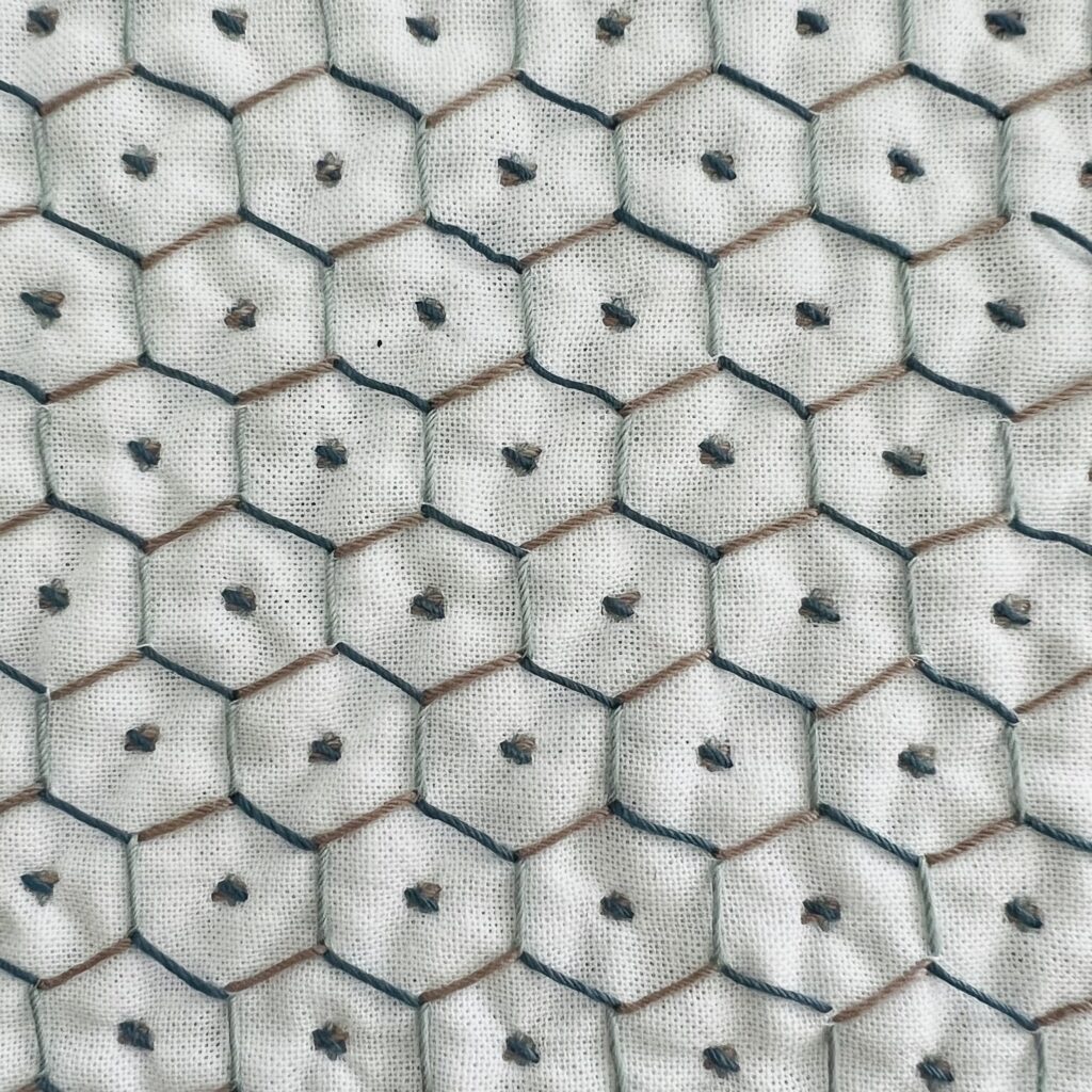 六菱の刺し子裏側画像