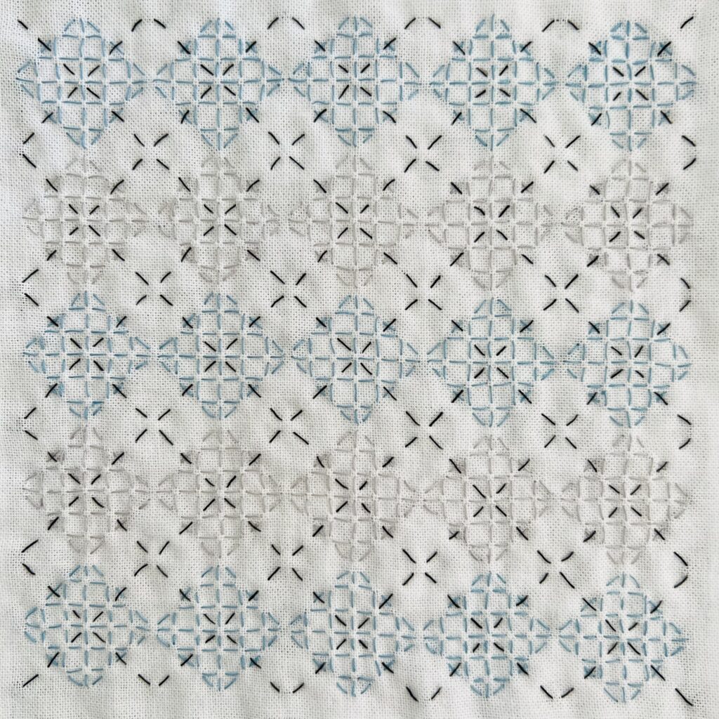 刺し子のアーガイル柄の画像