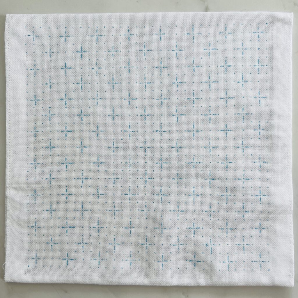 刺し子花格子の書き方画像