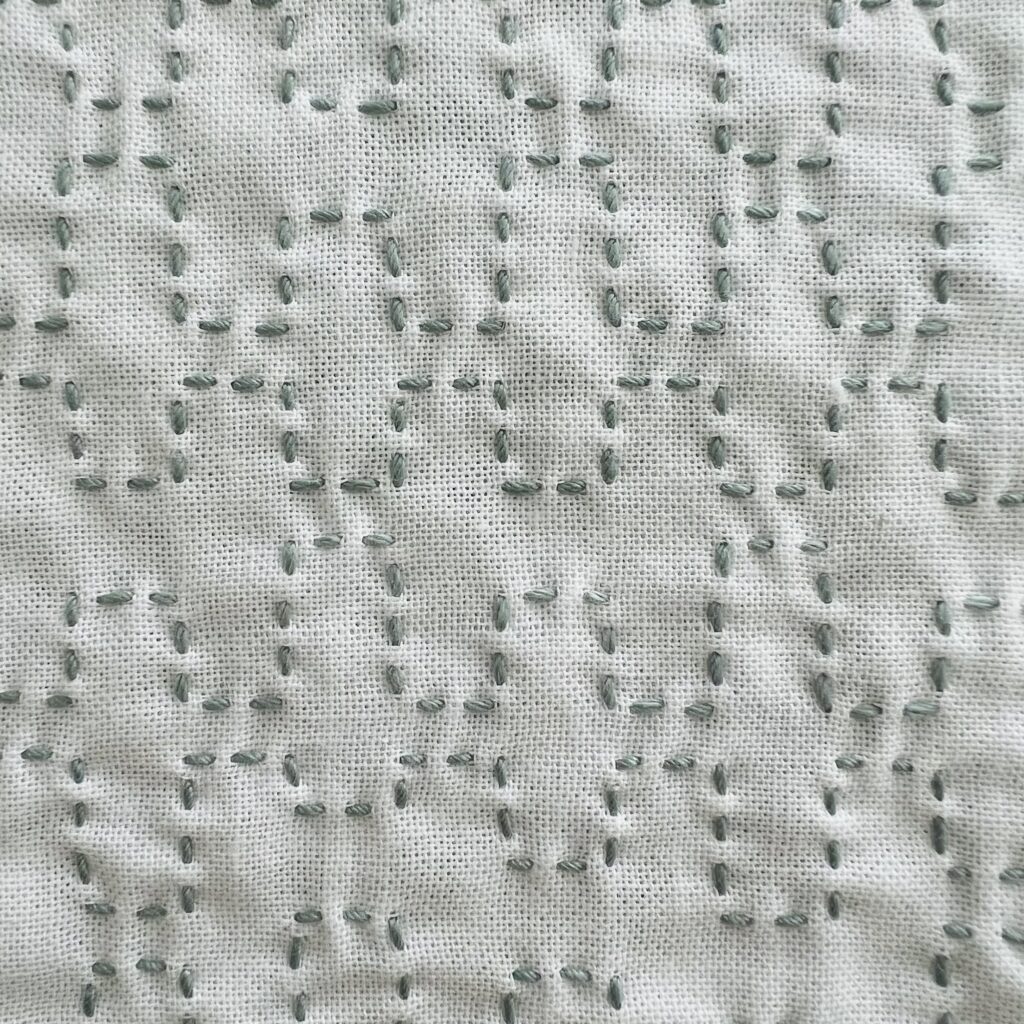 平山道くずしの刺し子画像