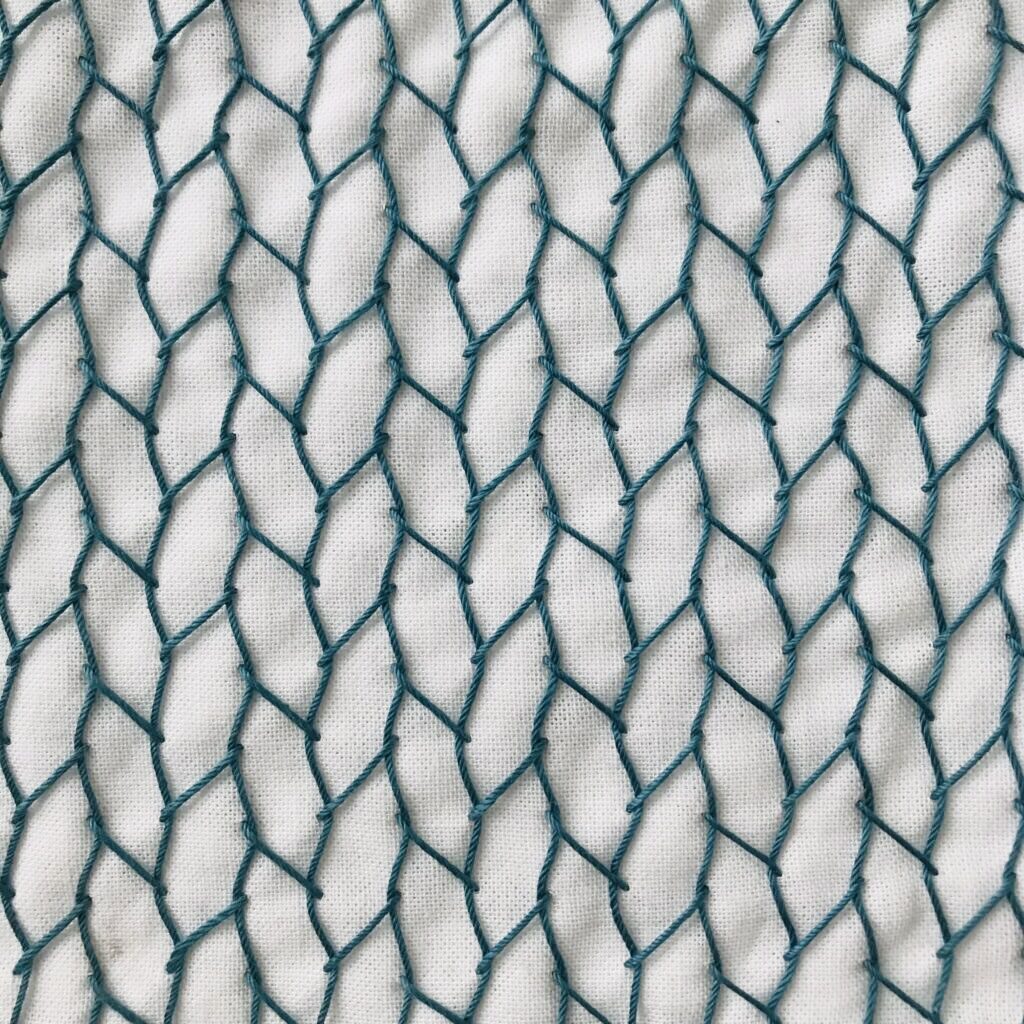 ローズマリーアレンジの刺し子画像