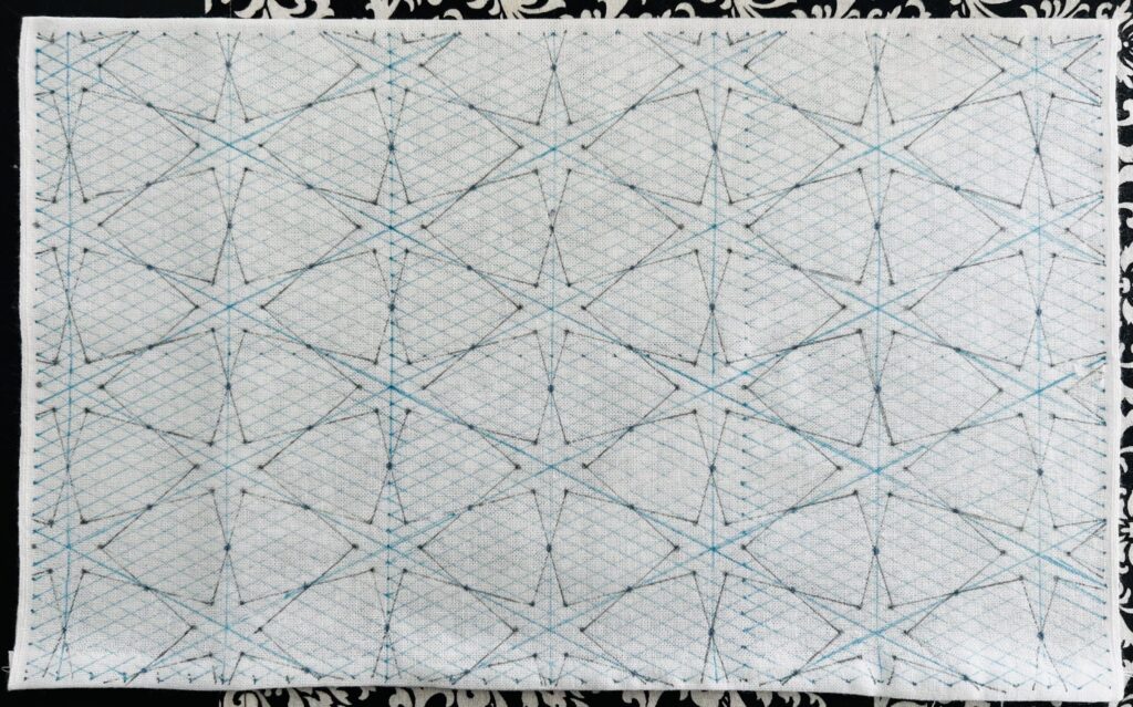 刺し子の朝顔の下書き画像