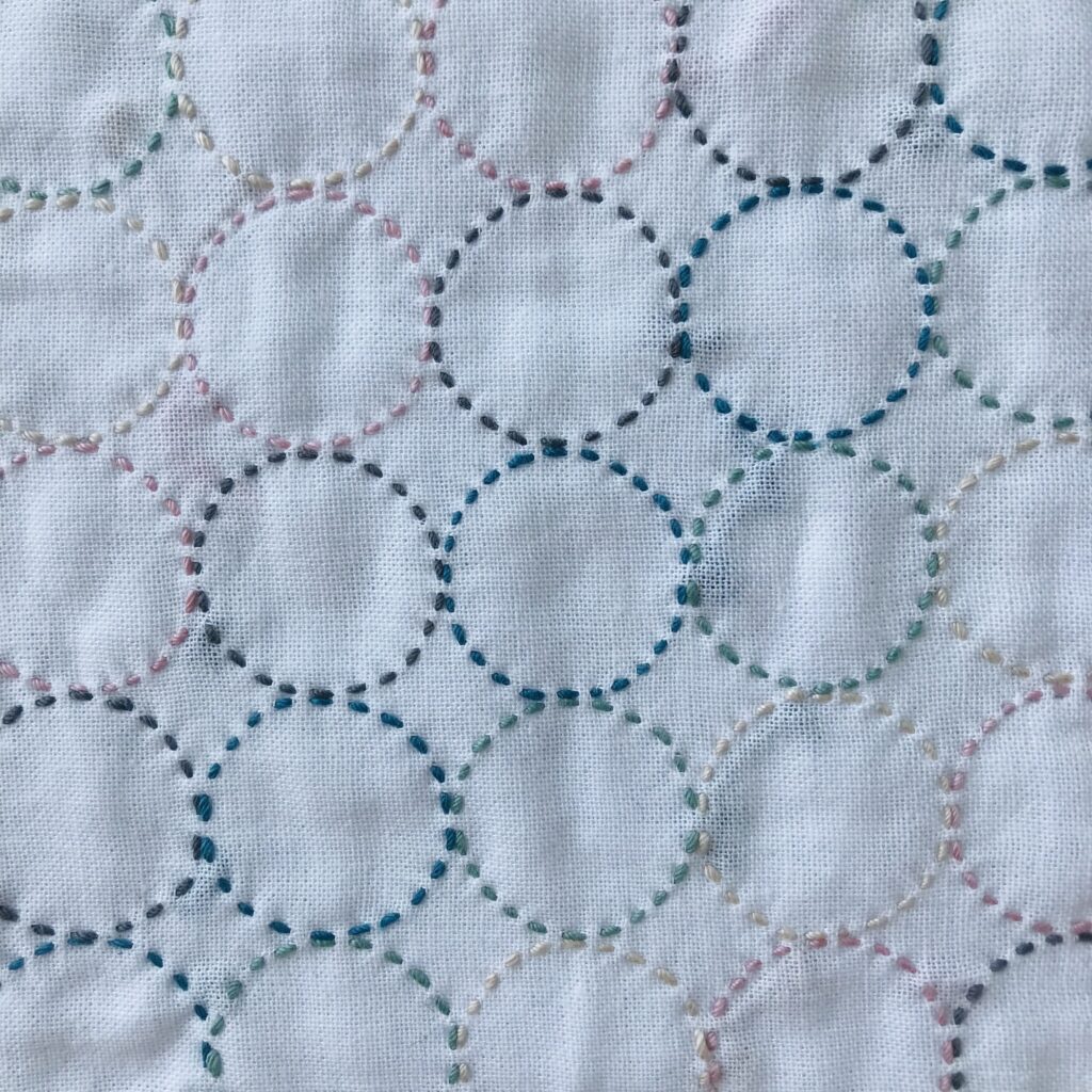 刺し子丸つなぎの画像