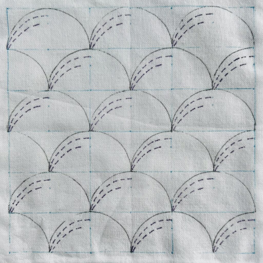 刺し子野分の下書き画像