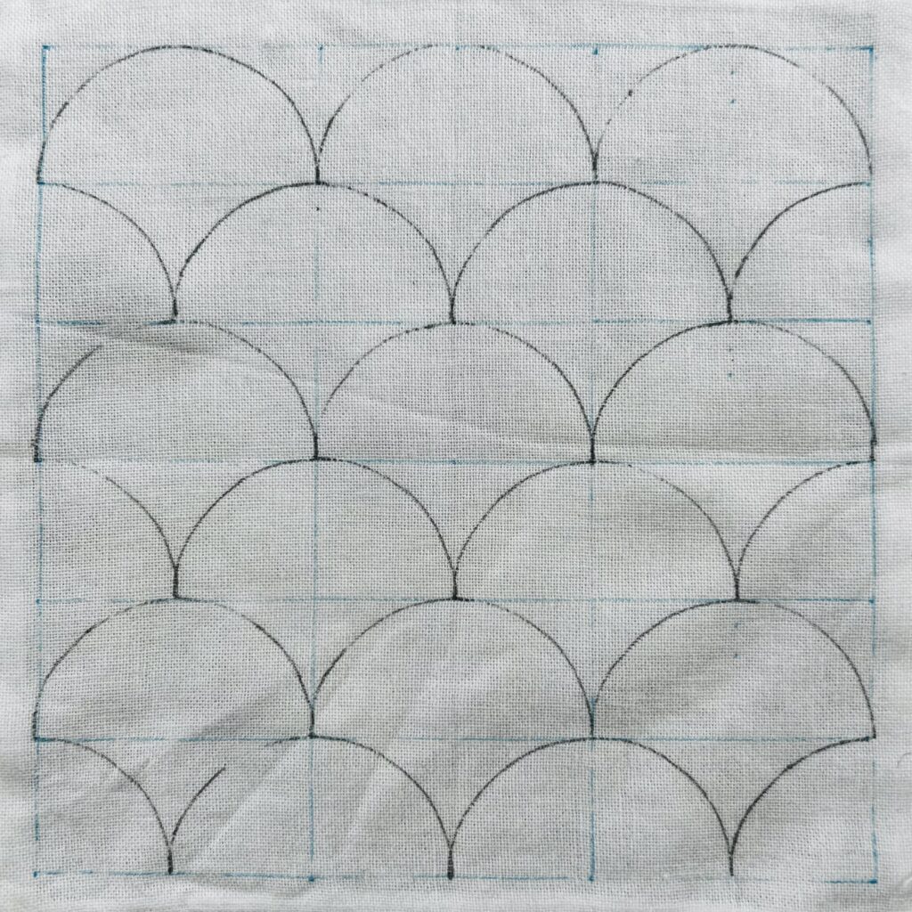 刺し子野分の書き方画像