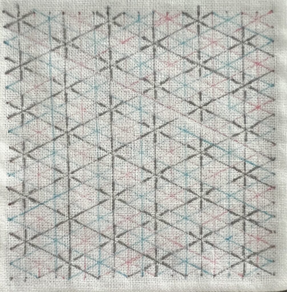 刺し子小花刺しの書き方画像