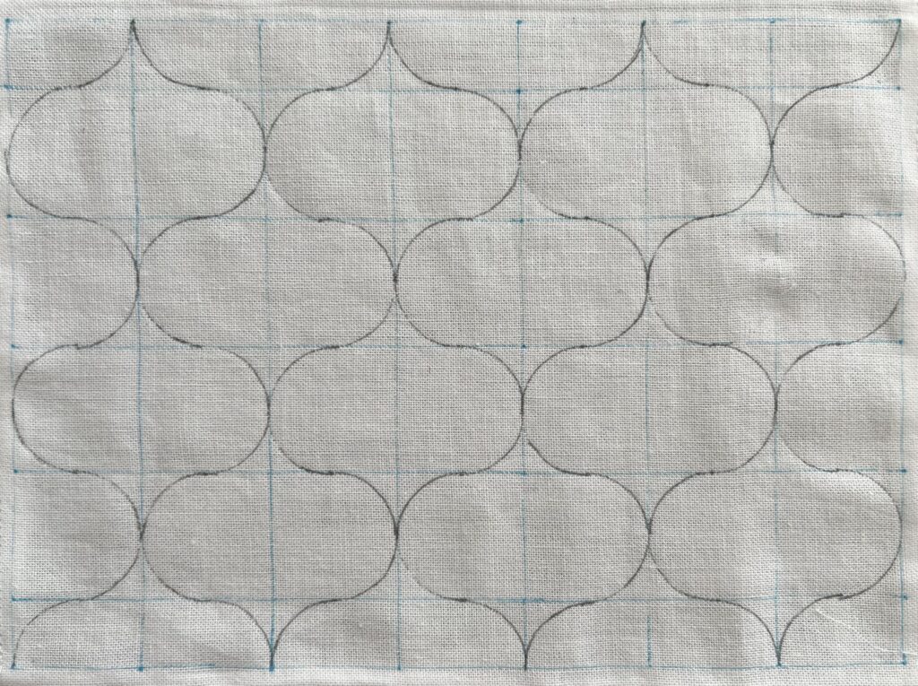 刺し子干網の下書き画像