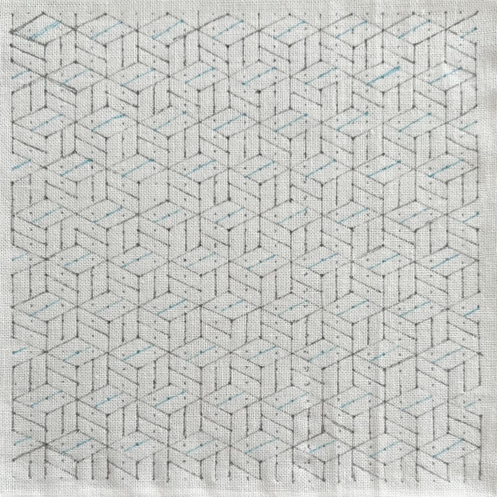 刺し子寄木の下書き図案