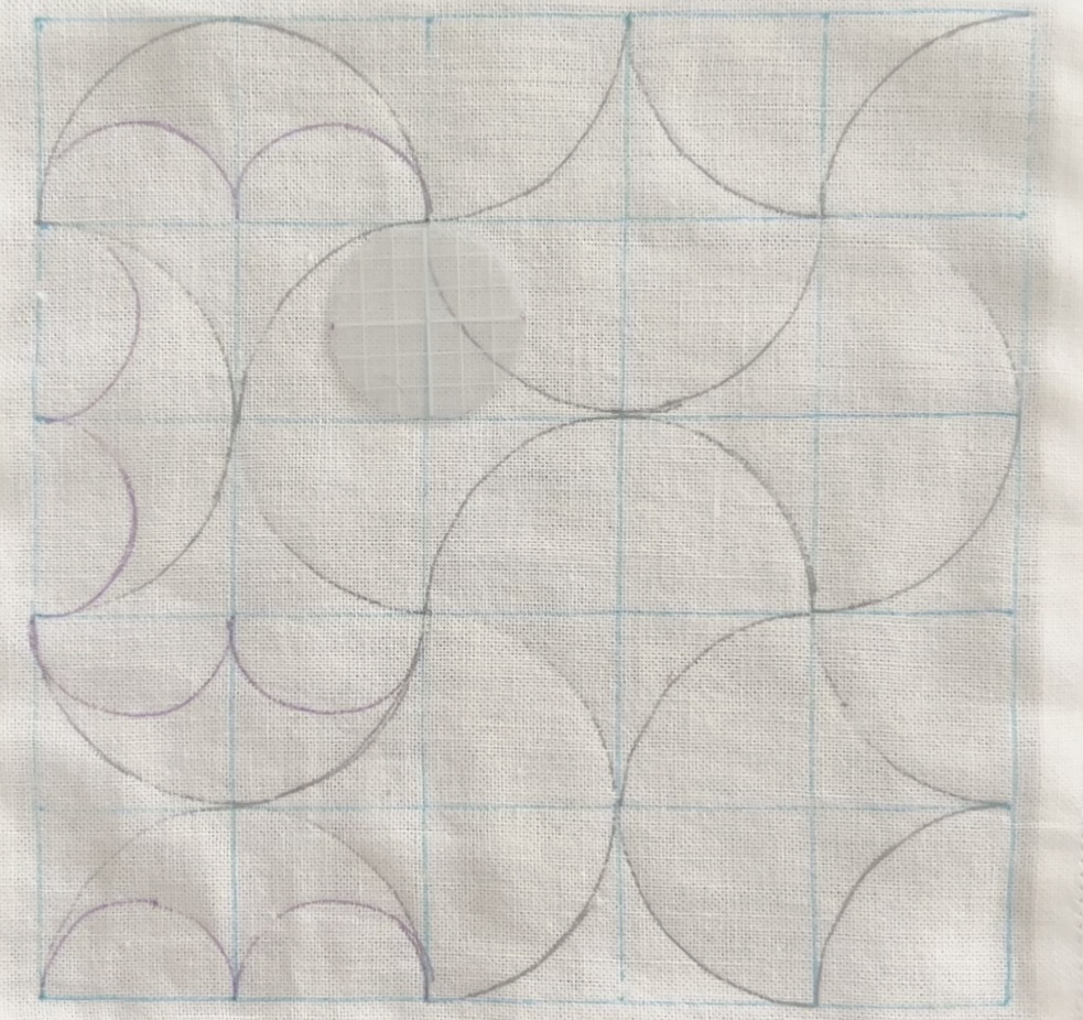 刺し子半丸つなぎの書き方画像