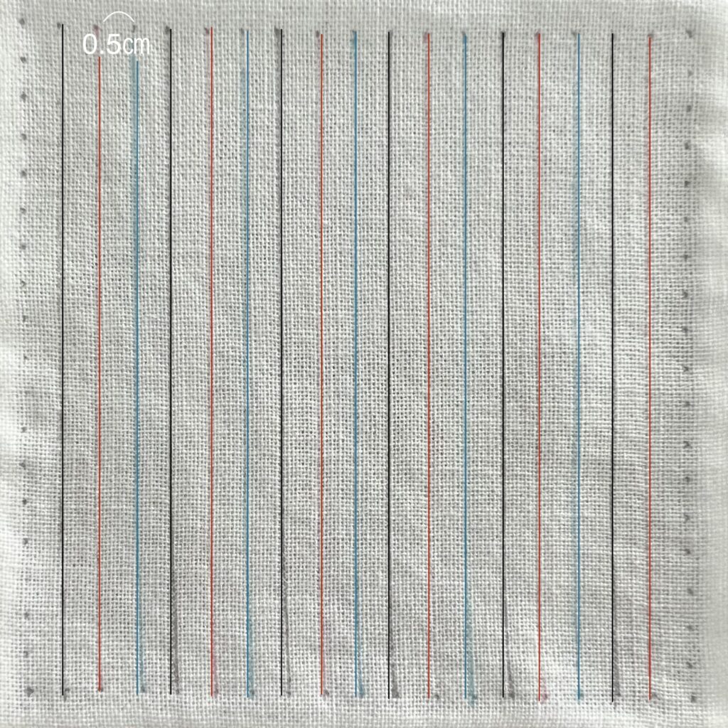 刺し子小花刺しの書き方画像