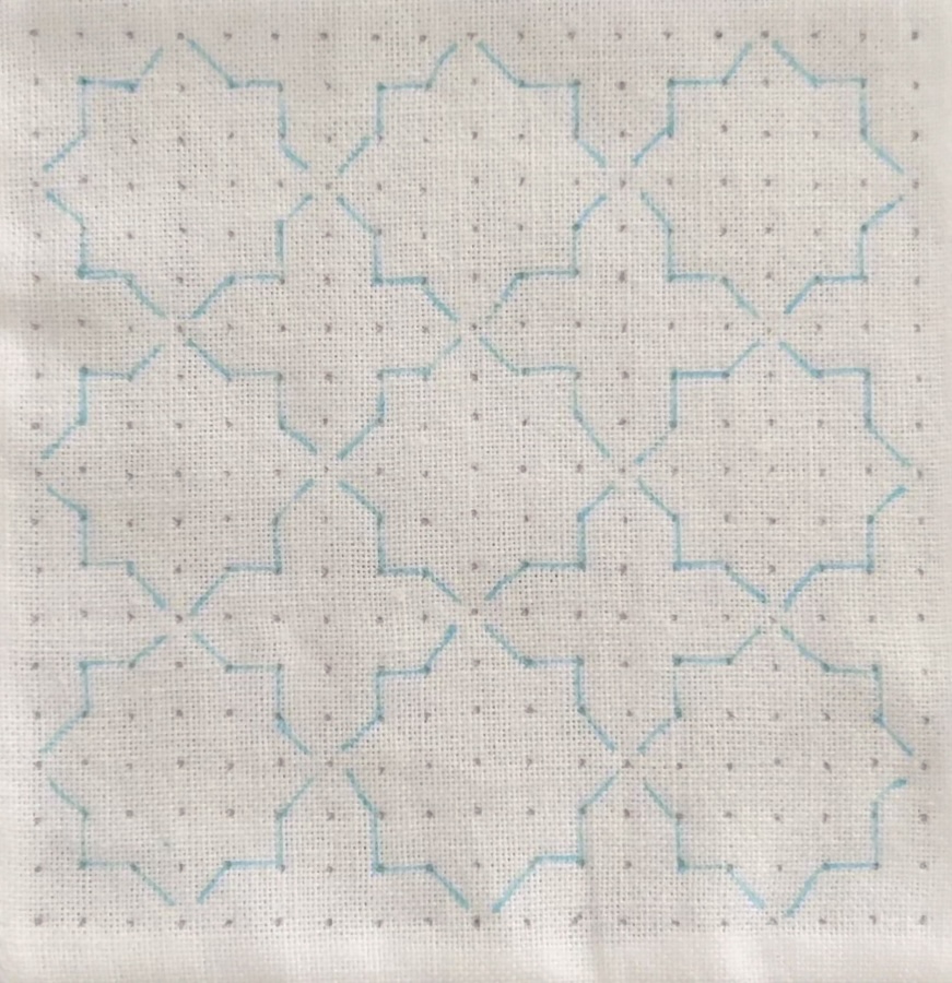 刺し子花車の書き方画像