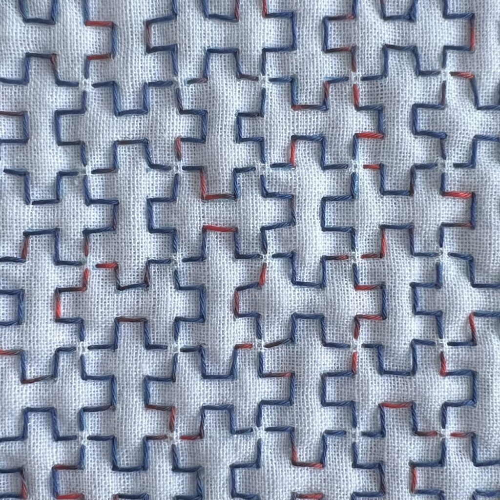 刺し子の変わり卍つなぎの画像