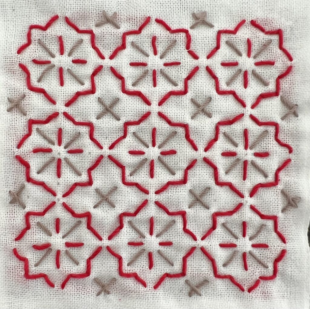 刺し子の花車の画像