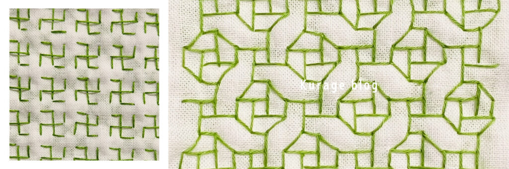 刺し子ローズガーデンの画像