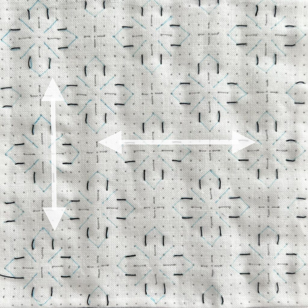 花の刺し子Iの刺し方画像