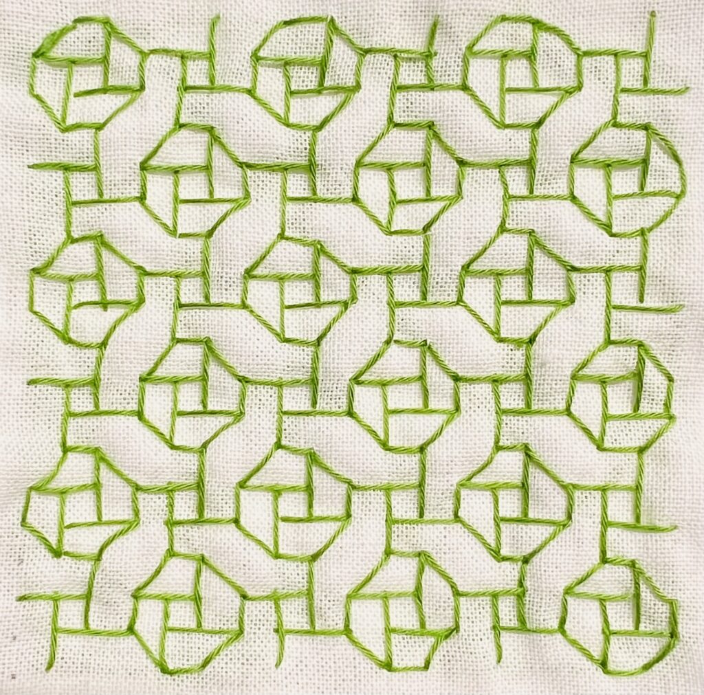 刺し子ローズガーデンの画像