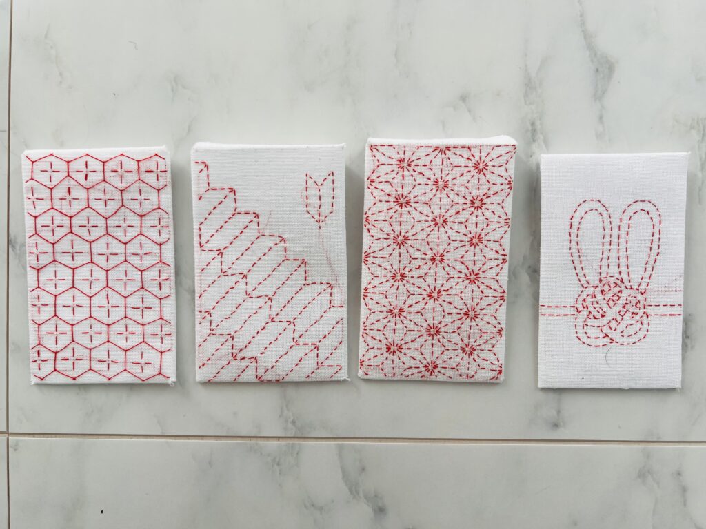 刺し子のポチ袋の画像