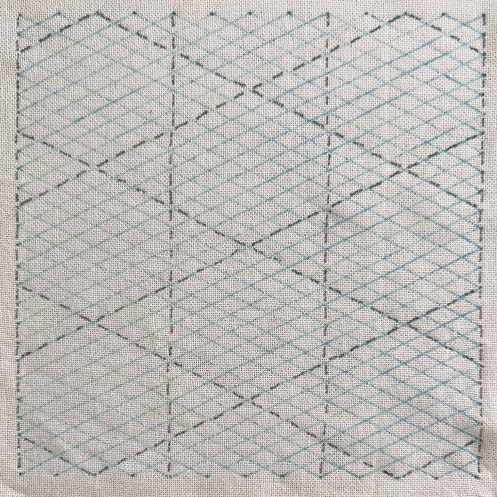 刺し子重ねりんどうの描き方画像