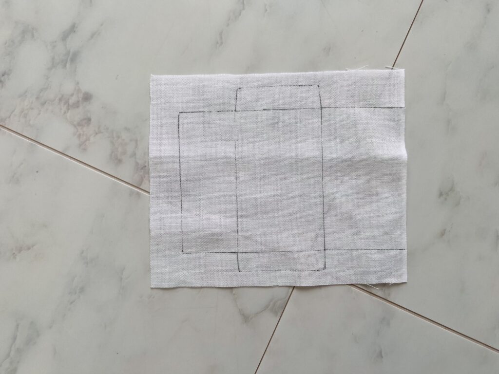 刺し子のポチ袋の作り方画像