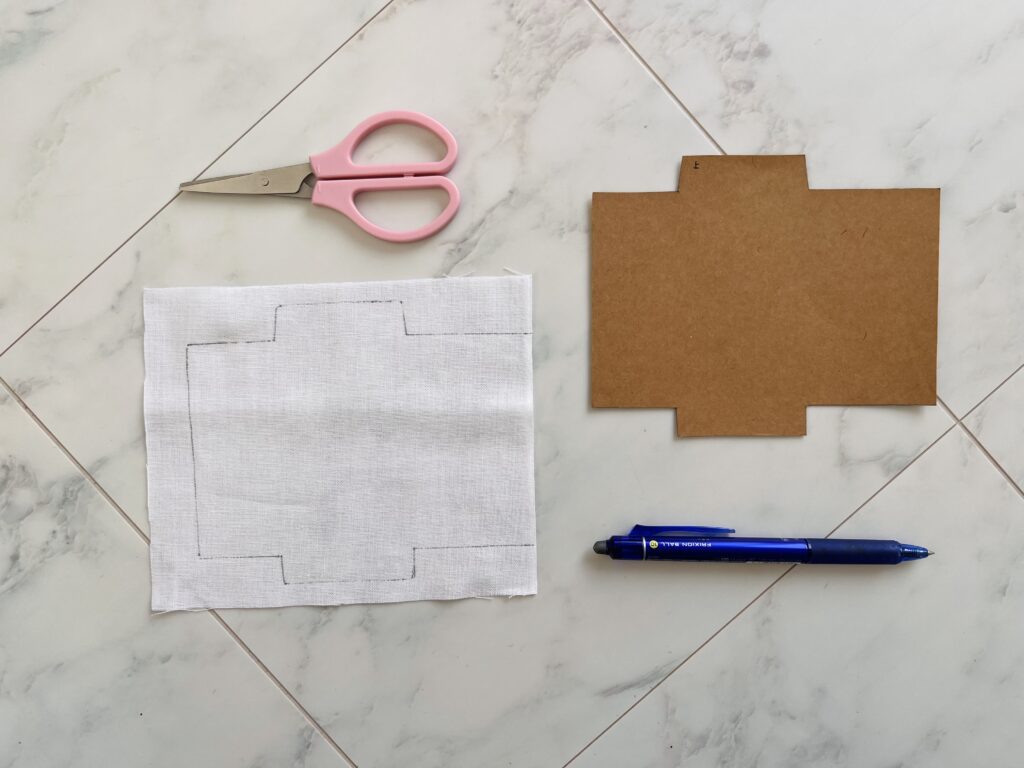 刺し子のポチ袋の作り方画像