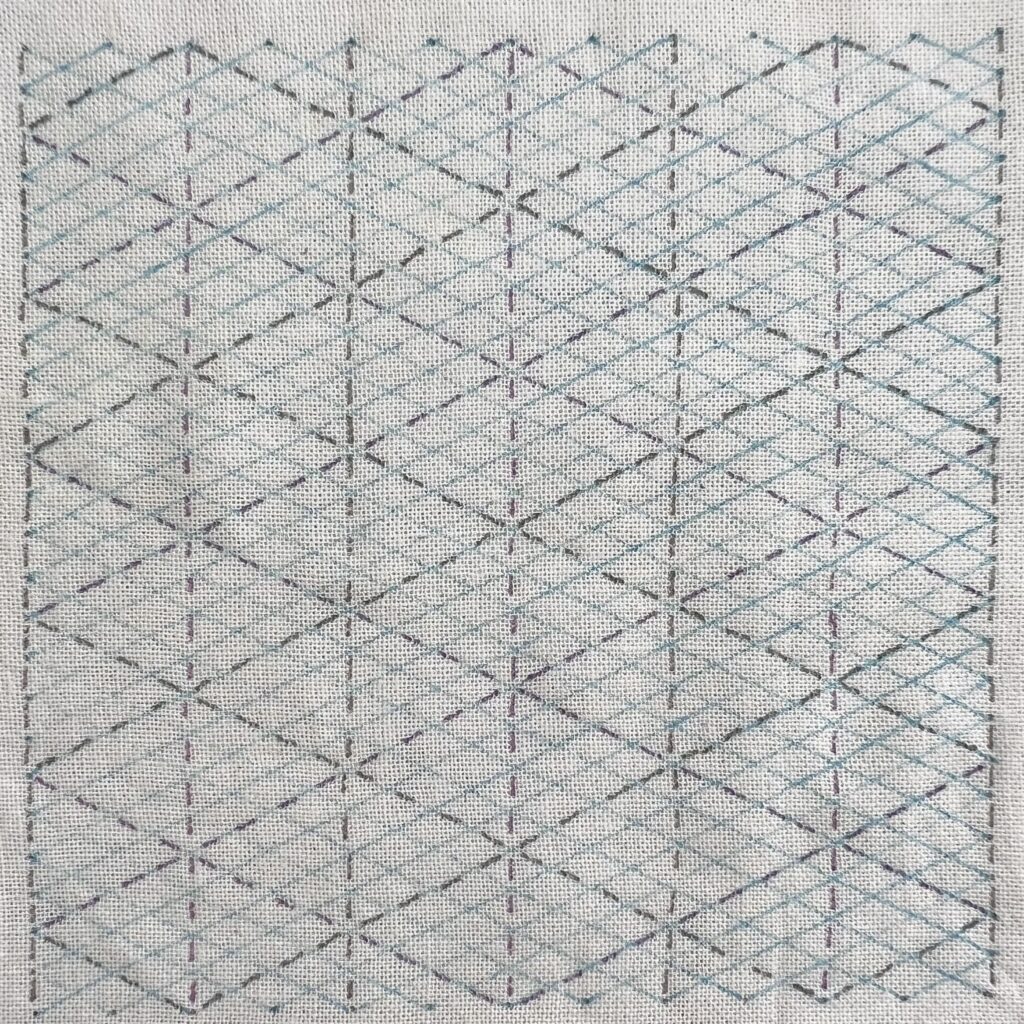 刺し子重ねりんどうの描き方画像