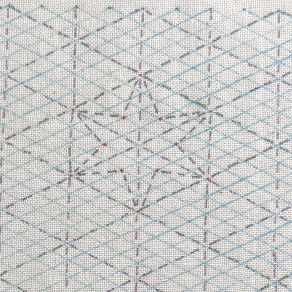 刺し子重ねりんどうの描き方画像