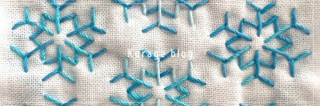 刺し子の雪の結晶Ⅱの画像