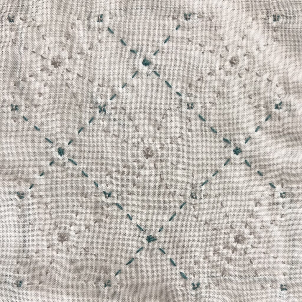 刺し子変わり角七宝の裏側画像