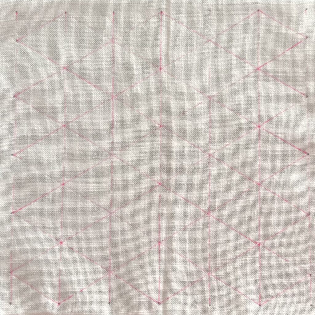 刺し子六角麻の葉の描き方画像