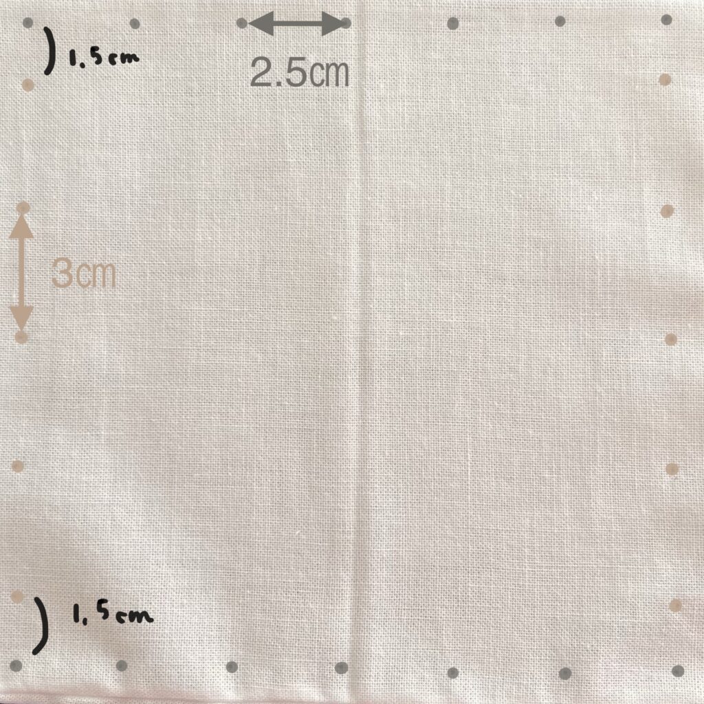 刺し子六角麻の葉の描き方画像