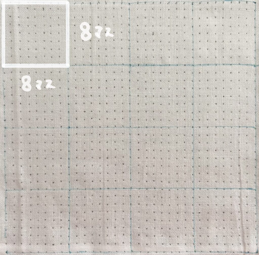 刺し子の八角井桁の描き方画像