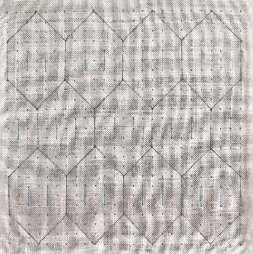 刺し子八重亀甲の描き方画像