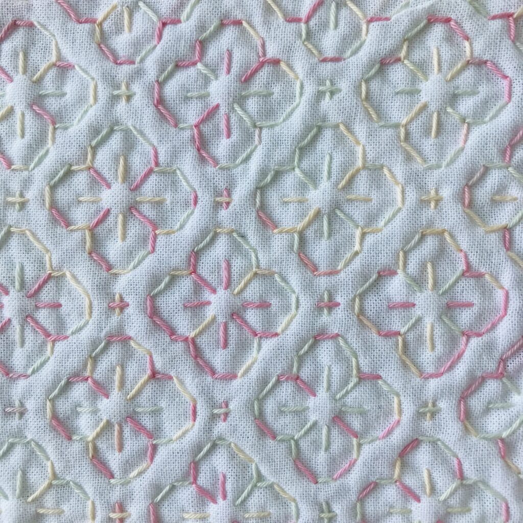 刺し子さくら模様の画像