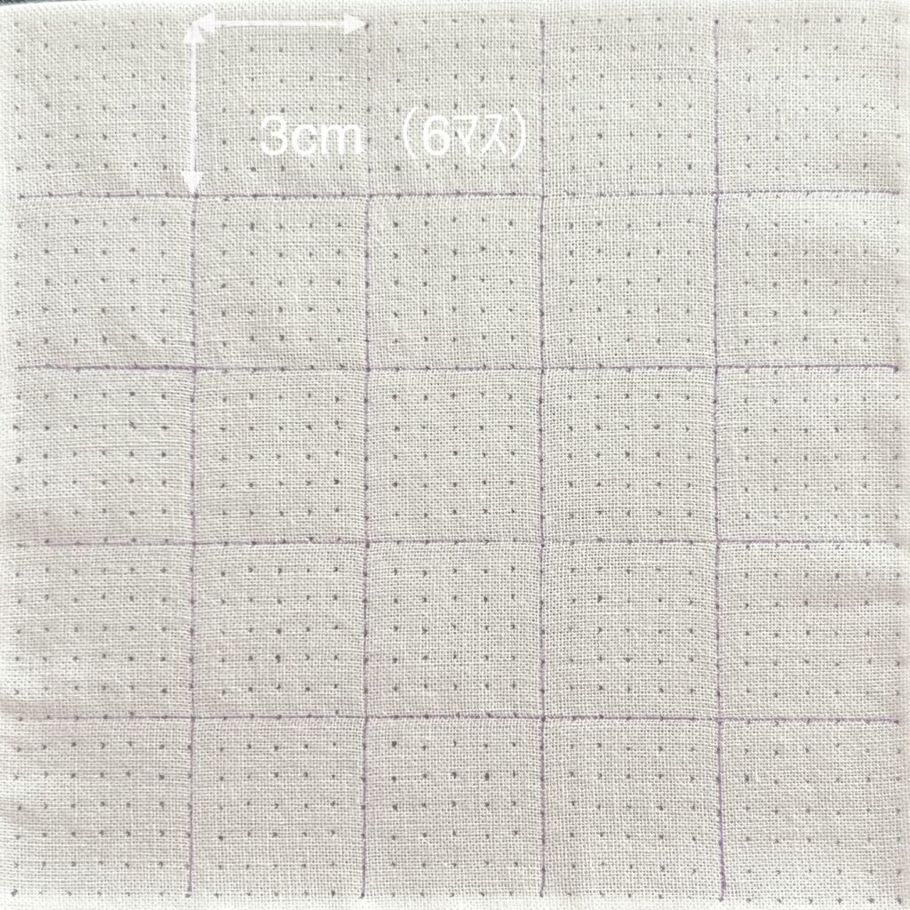 刺し子つづき山の描き方画像