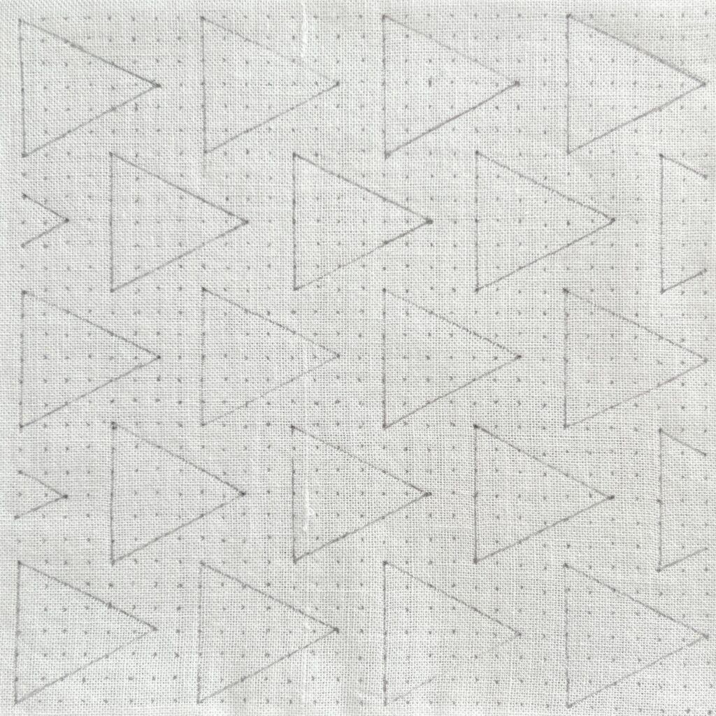 刺し子の結び亀甲の描き方画像