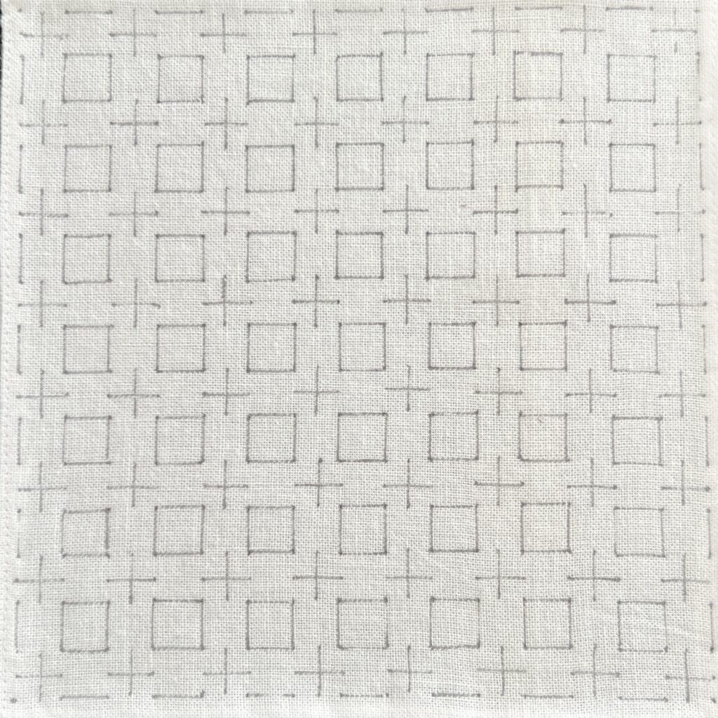 刺し子銭刺しアレンジの描き方画像