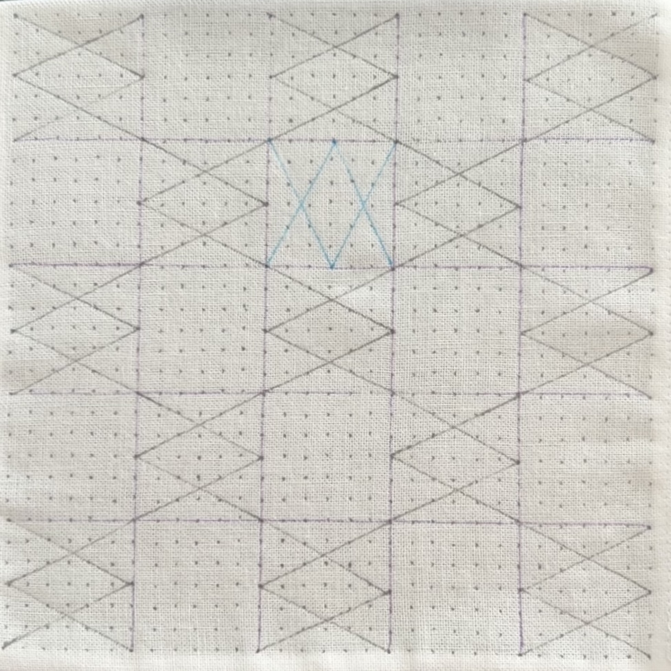 刺し子つづき山の描き方画像